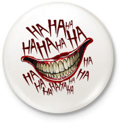 printfashion Joker Smile - Kitűző, hűtőmágnes - Fehér (3080790)