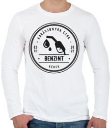 printfashion Karácsony 2022 benzin - Férfi hosszú ujjú póló - Fehér (11398907)