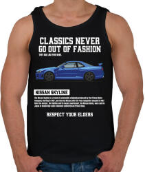 printfashion Nissan Skyline - Férfi atléta - Fekete (14790232)