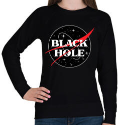 printfashion Fekete lyuk NASA paródia - Női pulóver - Fekete (1386717)