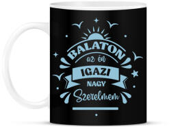 printfashion Igazi nagy szerelem - Bögre - Fekete (7347617)