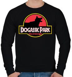 printfashion Dogassic Park - Férfi pulóver - Fekete (13419466)