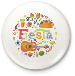 printfashion Fiesta -Mexico - Kitűző, hűtőmágnes - Fehér (4126138)