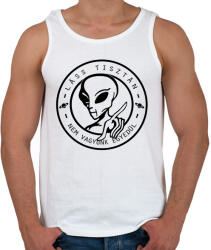 printfashion Nem vagyunk Egyedül - Férfi atléta - Fehér (1676434)