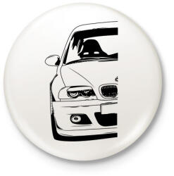 printfashion BMW E46 - Kitűző, hűtőmágnes - Fehér (3081224)