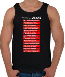printfashion Forma 1 Versenyzők 005 - Férfi atléta - Fekete (12360623)