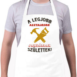 printfashion Asztalos szülinapja január színes - Kötény - Fehér (5446384)