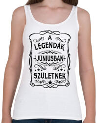 printfashion A legendák júniusban születnek - Női atléta - Fehér (7406541)
