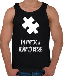 printfashion Hiányzó rész1 - Férfi atléta - Fekete (15583045)