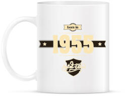 printfashion born-in-1955-cream-choco - Bögre - Fehér (791009)