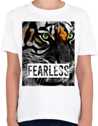 printfashion FEARLESS - Gyerek póló - Fehér (2932076)