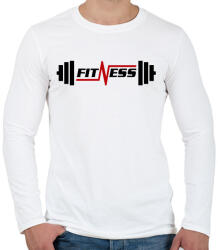 printfashion gym - Férfi hosszú ujjú póló - Fehér (13764095)