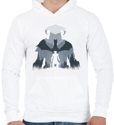 printfashion The Elder Scrolls - Férfi kapucnis pulóver - Fehér (1989288)