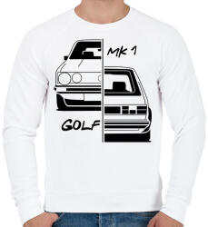 printfashion Volkswagen Golf MK1 - Férfi pulóver - Fehér (15673694)