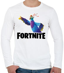 printfashion Budge - fortnite - Férfi hosszú ujjú póló - Fehér (15730548)