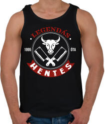 printfashion Legendás hentes - Évszámmal - Férfi atléta - Fekete (9387915)