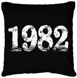 printfashion 1982 - Párnahuzat, Díszpárnahuzat - Fekete (6196796)