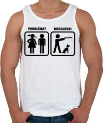 printfashion Vadászat - probléma megoldva - Férfi atléta - Fehér (1226201)