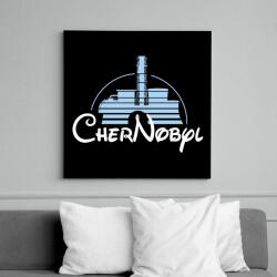 printfashion Chernobyl - Vászonkép - Fekete (6648850)