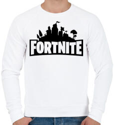 printfashion FORTNITE - Férfi pulóver - Fehér (924706)