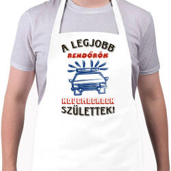 printfashion Rendőr szülinapja november - Kötény - Fehér (5720966)