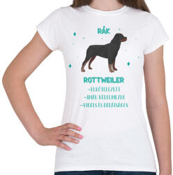 printfashion Rák - Rottweiler - Női póló - Fehér (13344086)