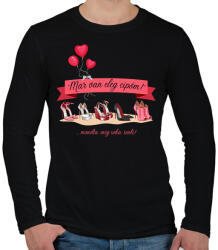 printfashion Már van elég cipőm! - . . . mondta: soha, senki! - Férfi hosszú ujjú póló - Fekete (12065483)
