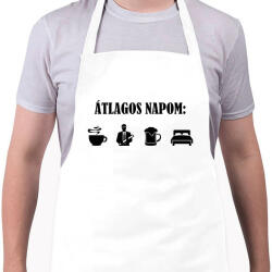 printfashion Átlagos mérnök nap - Kötény - Fehér (13544503)