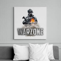 printfashion Warzone - Vászonkép - Fehér (6631939)
