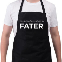 printfashion SZUPERKÉPESSÉGEM FATER - Kötény - Fekete (11503725)