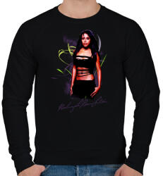 printfashion Aaliyah Haughton - Férfi pulóver - Fekete (3677921)