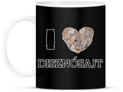 printfashion I love disznósajt - Bögre - Fekete (8699078)