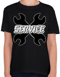 printfashion Service - Gyerek póló - Fekete (7039008)