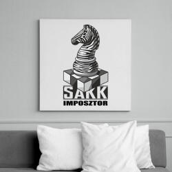 printfashion Sakk imposztor - Vászonkép - Fehér (6636622)