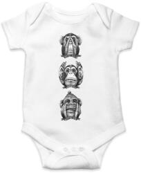 printfashion Monkeys - Baba Body - Fehér (1332761)