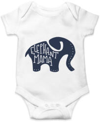 printfashion Mama elefánt - Baba Body - Fehér (1332595)