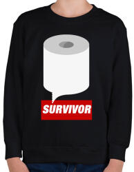 printfashion Survivor - Gyerek pulóver - Fekete (2350139)