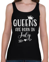 printfashion QUEENS are born in July - Női atléta - Fekete (5498859)