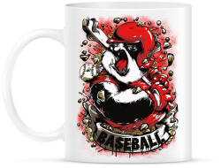 printfashion Baseball panda - Bögre - Fehér (787380)