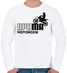 printfashion Apuma motor - Férfi pulóver - Fehér (12573599)