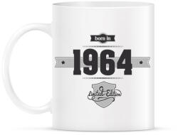 printfashion born-in-1964-(dark&lightgrey) - Bögre - Fehér (790263)