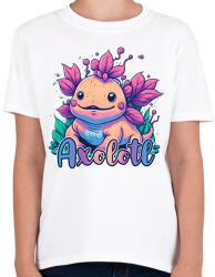 printfashion Axolotl - Gyerek póló - Fehér (13926609)