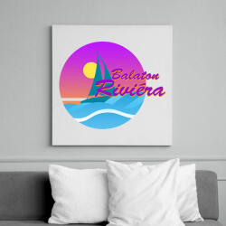 printfashion Balaton Riviéra - Vászonkép - Fehér (6632491)