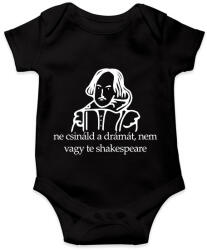 printfashion ne csináld a drámát, nem vagy te shakespeare - Baba Body - Fekete (16465524)