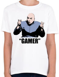 printfashion Gamer póló - Dr. Genya - Gyerek póló - Fehér (4584841)