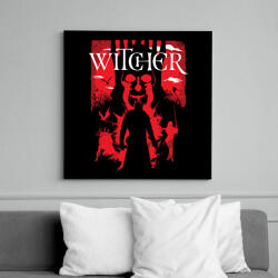 printfashion Witcher - Vászonkép - Fekete (6650995)