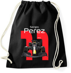 printfashion Sergio Perez 11 autóversenyző - fehér felirat - Sportzsák, Tornazsák - Fekete (16040285)