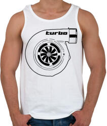 printfashion Turbo - Férfi atléta - Fehér (5698760)