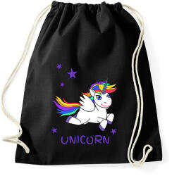 printfashion unikornis - Sportzsák, Tornazsák - Fekete (6030885)