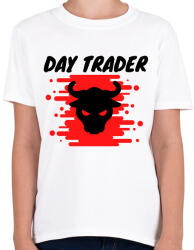 printfashion day trader - Gyerek póló - Fehér (2561818)